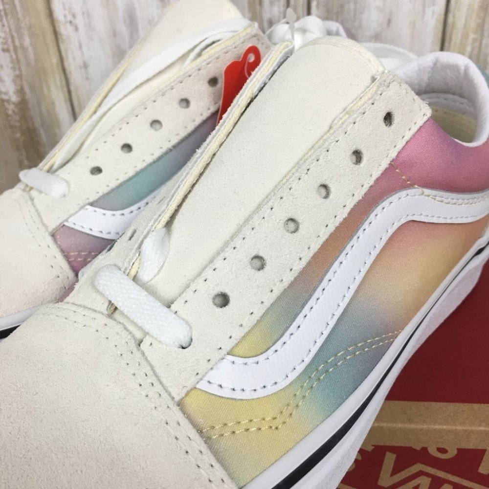 🍭Vans Old Skool Aura Shift Multi True White WMNS - Picture 10 of 12
